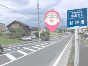 ティアラウィメンズクリニック掛川市産婦人科近くのバス停からの位置